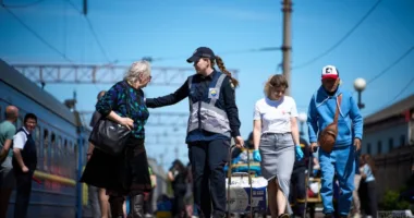 На Рівненщину прибув черговий евакуаційний поїзд із Донеччини